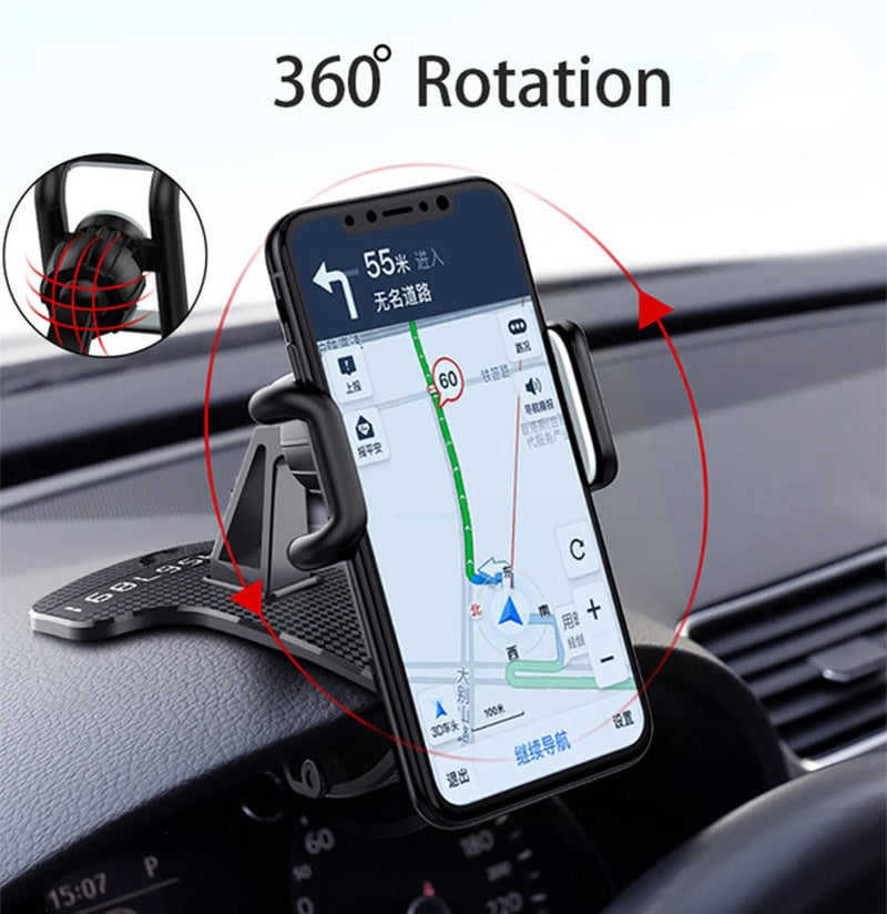 HUD Car Dashboard Phone Adjustable  stand 360°