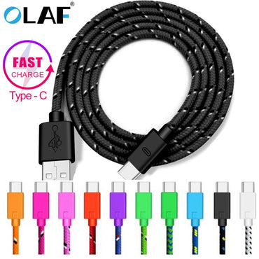 OLAF Type C Nylon Braided Cable Fast Charging