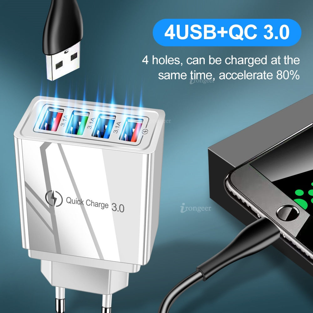 Universal  4 Ports Fast Charging 4.0 USB Charger