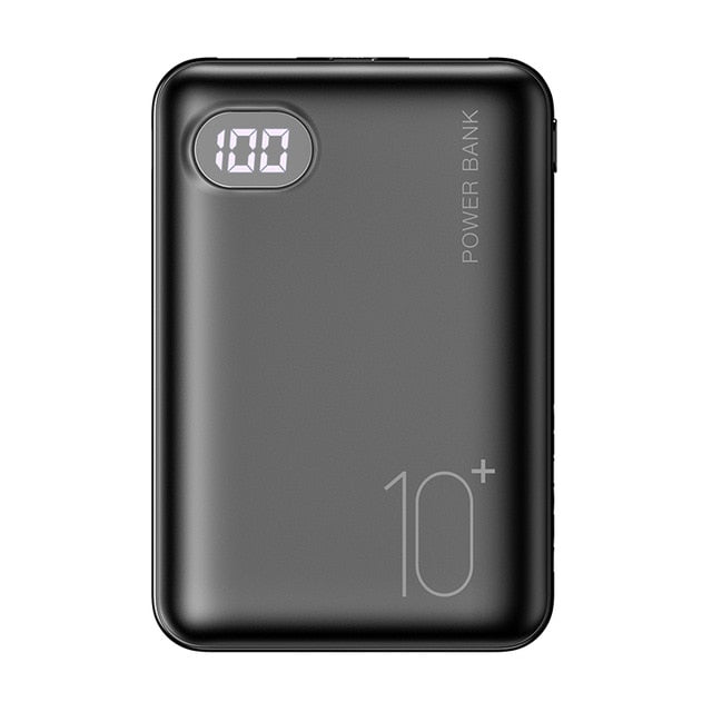 RAXFLY Mini Power Bank 10000mAh with LED Display