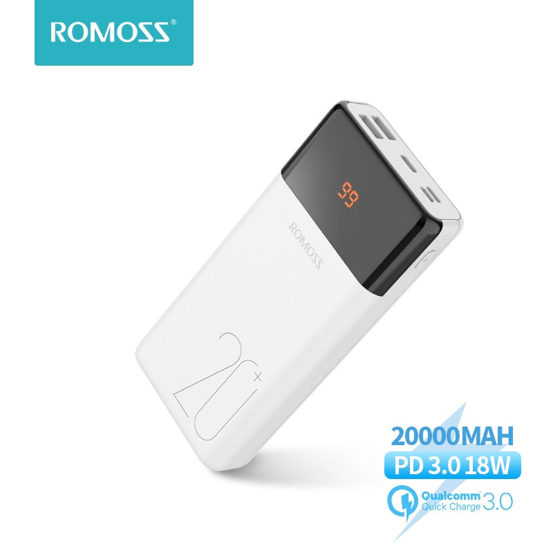 ROMOSS LT20Plus Power Bank 20000mAh QC PD 3.0