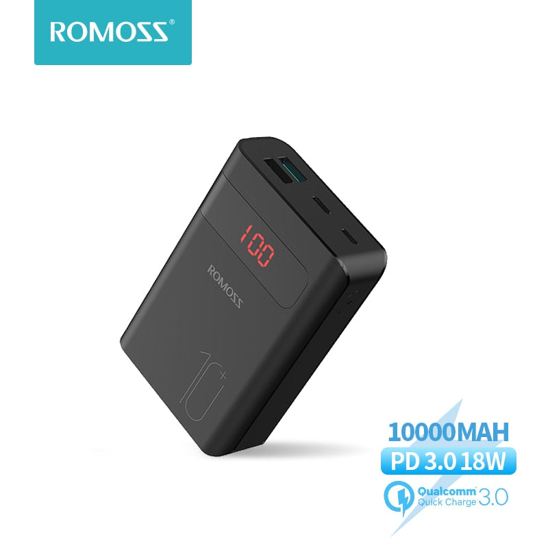 ROMOSS Sense4PS+ Power Bank 10000mAh with LED Display