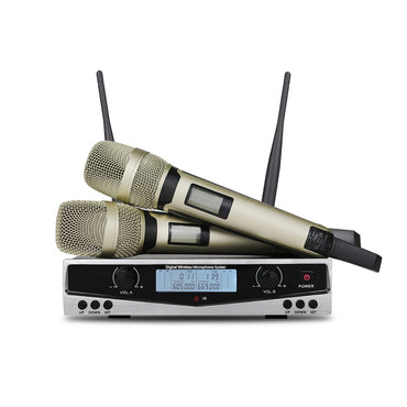 SOM SKM9100 KTV High Quality UHF Professional Dual Wireless Microphone System
