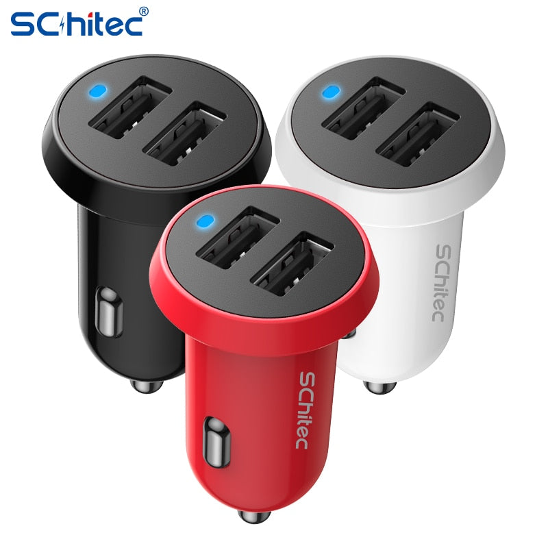 Schitec Car Charger 3.1A Mini USB Fast Charging