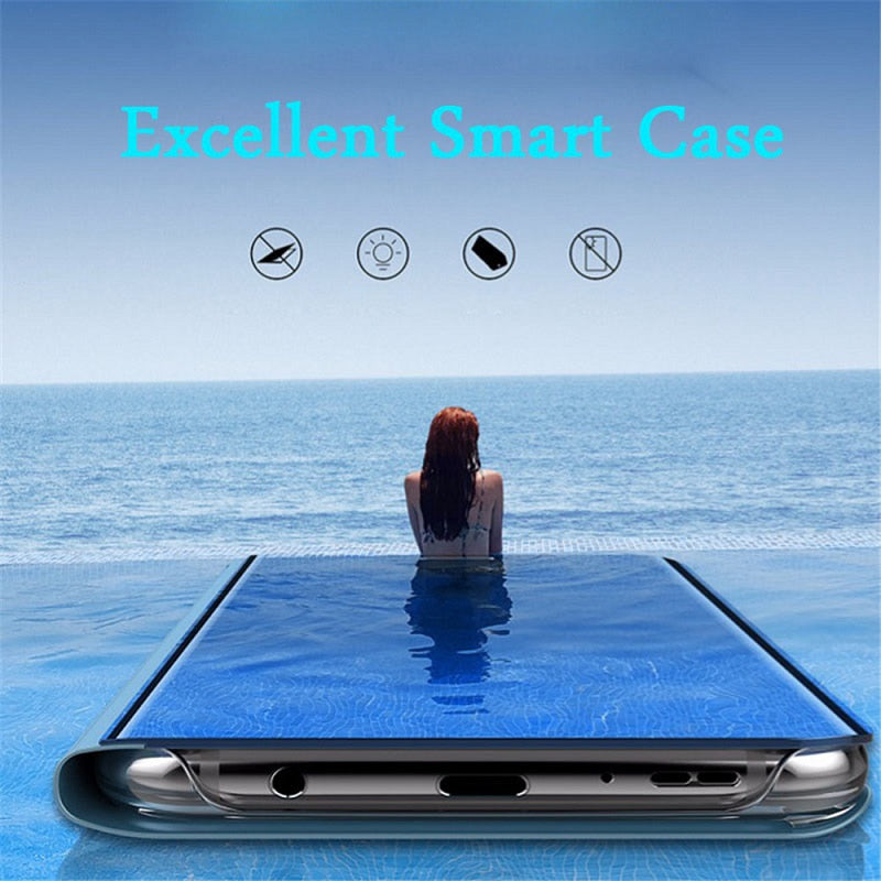 Smart Mirror Flip Case For Samsung Galaxy