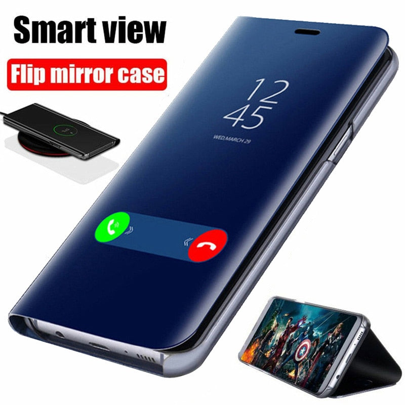 Smart Mirror Flip Case For Samsung Galaxy