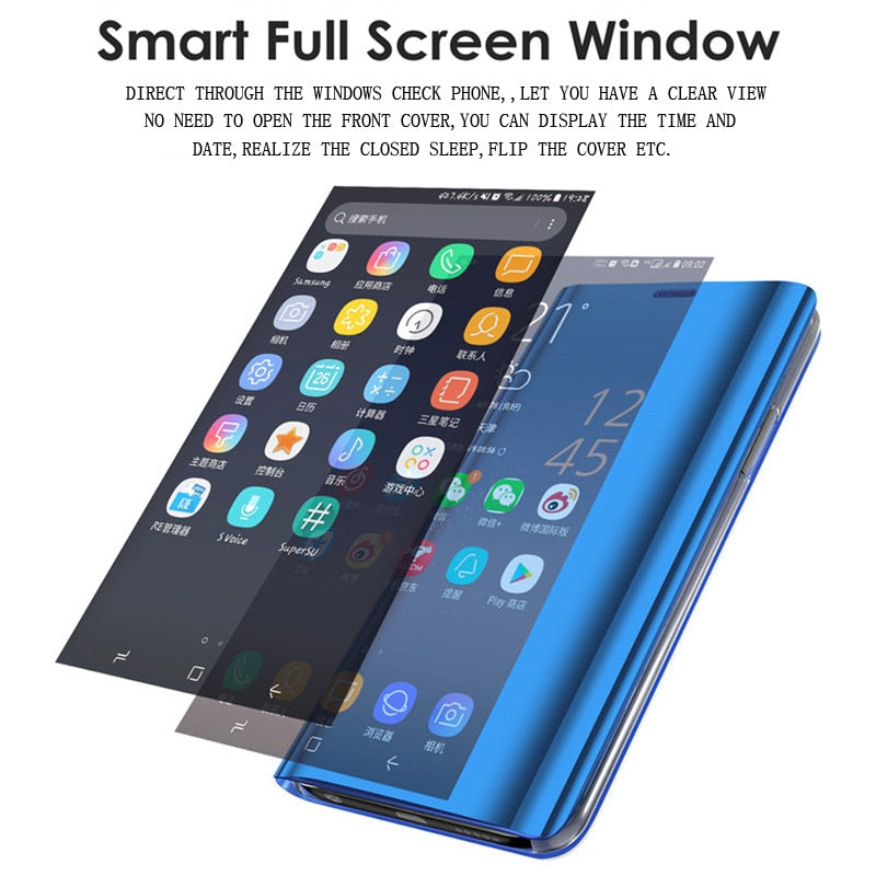 Smart Mirror Flip Case For Xiaomi