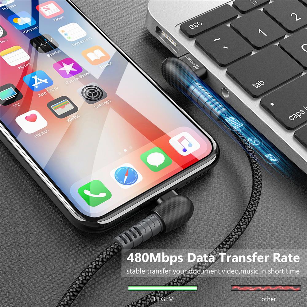 TIEGEM USB Cable for iPhone