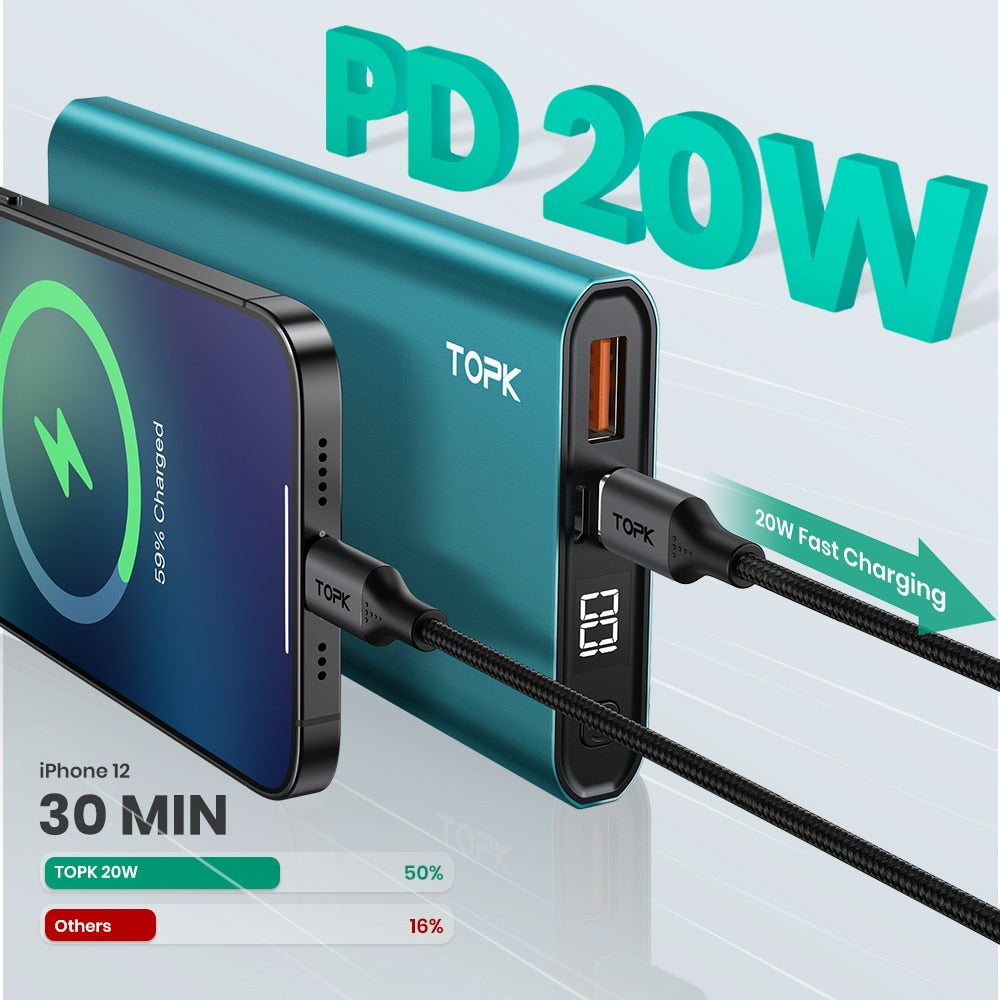 TOPK I1007P Power Bank 10000mah 20W