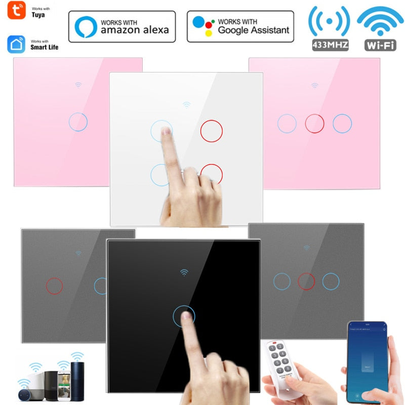 Tuya WiFi 433MHZ Smart Touch Switch