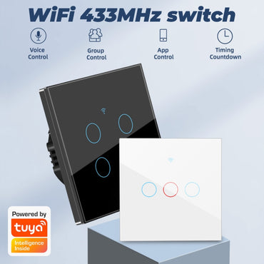 Tuya WiFi 433MHZ Smart Touch Switch