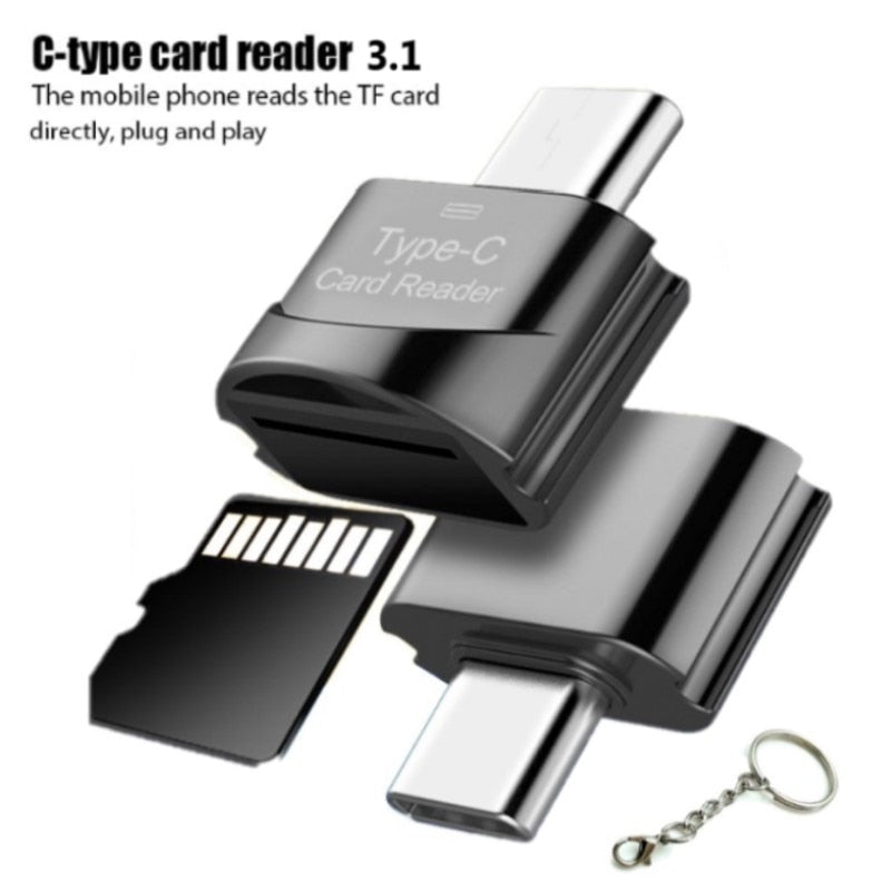 USB 3.1 High Speed OTG Type-C Card Reader USB-C TF Micro SD