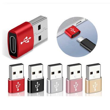 USB OTG Male To Type C Female Adapter