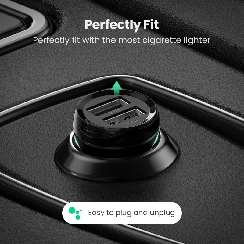 Ugreen Dual  Mini USB Car Charger