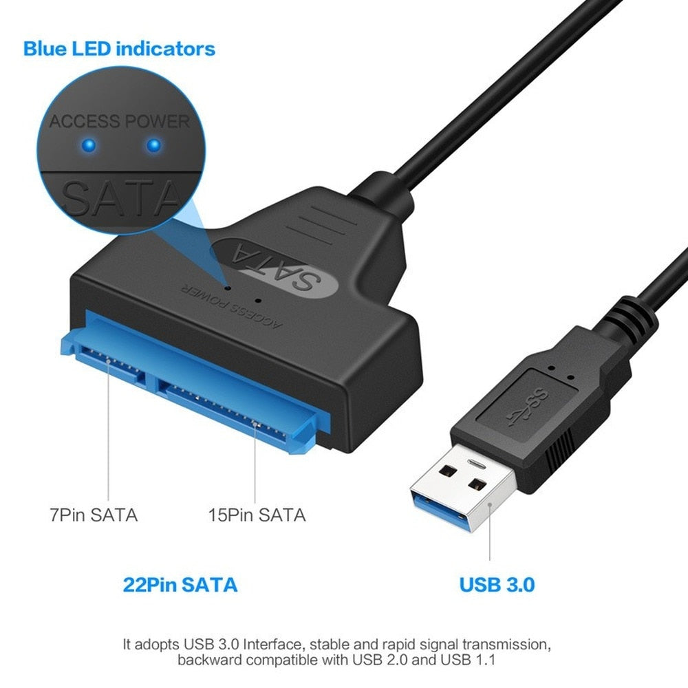 USB Sata Cable Sata 3 To Usb 3.0 Adapter