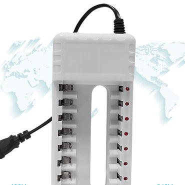 VOXLINK Battery Charger intelligent 8 slots For AA/AAA
