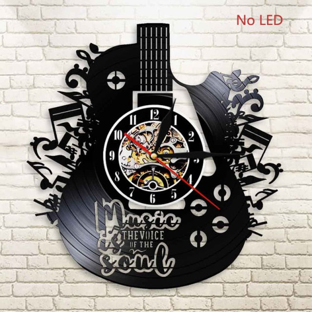 Theme Guitar Wall Clock