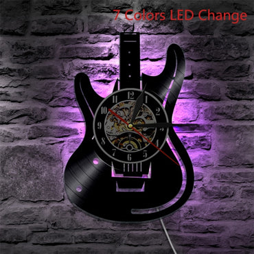 Theme Guitar Wall Clock