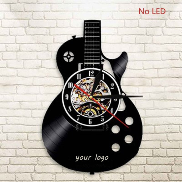 Theme Guitar Wall Clock