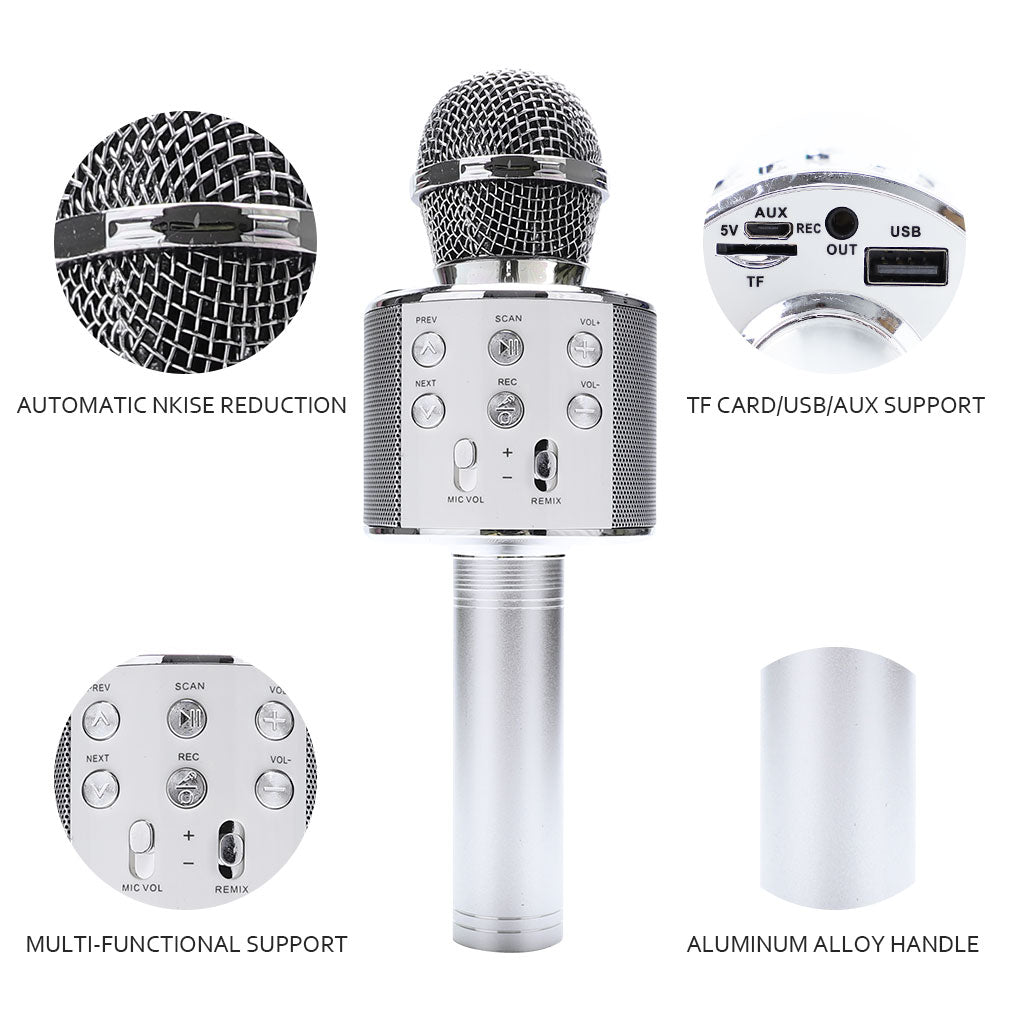 WS858 Wireless Bluetooth Karaoke Microphone