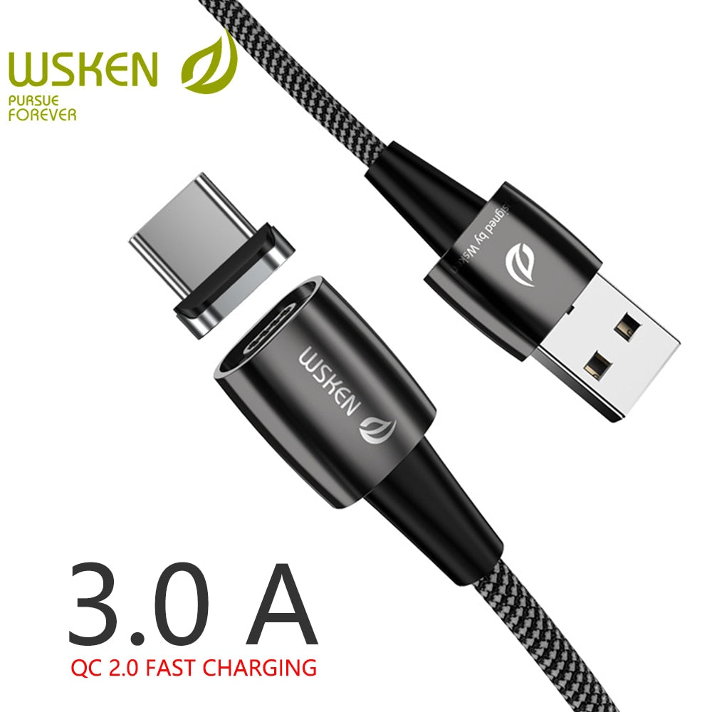 WSKEN X1 Pro Magnetic Cable 3A Fast Charging Type C