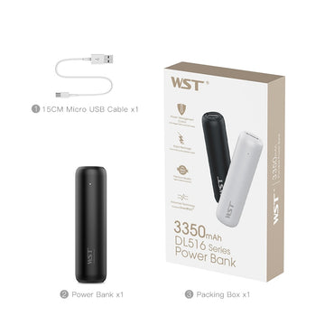 WST USB Mini Power Bank 3350mAh