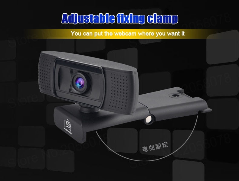 Webcam 1080P HD With Built-in HD Microphone