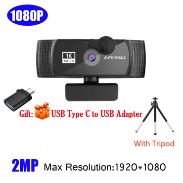 Full HD Webcam With Microphone Autofocus
