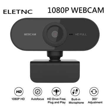 Full HD 1080P Mini Webcam  With Microphone