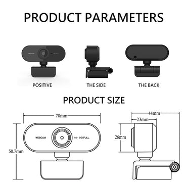 Full HD 1080P Mini Webcam  With Microphone