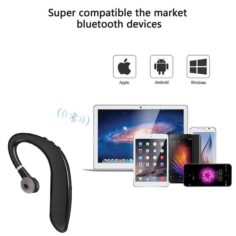 Wireless earphones with microphone for all smartphones