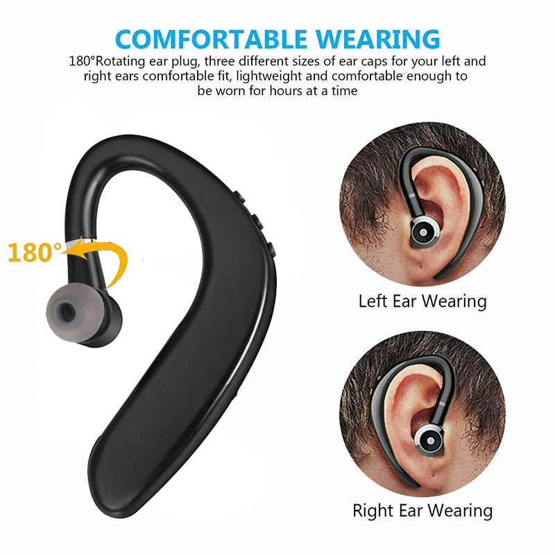 Wireless earphones with microphone for all smartphones