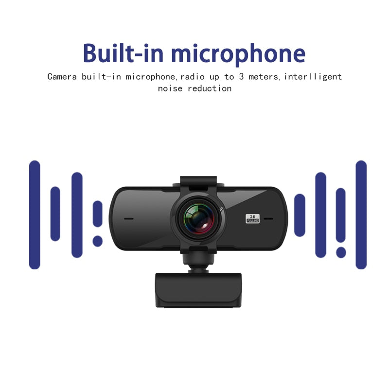 PC Webcam 2040*1080P 2K PC with Microphone