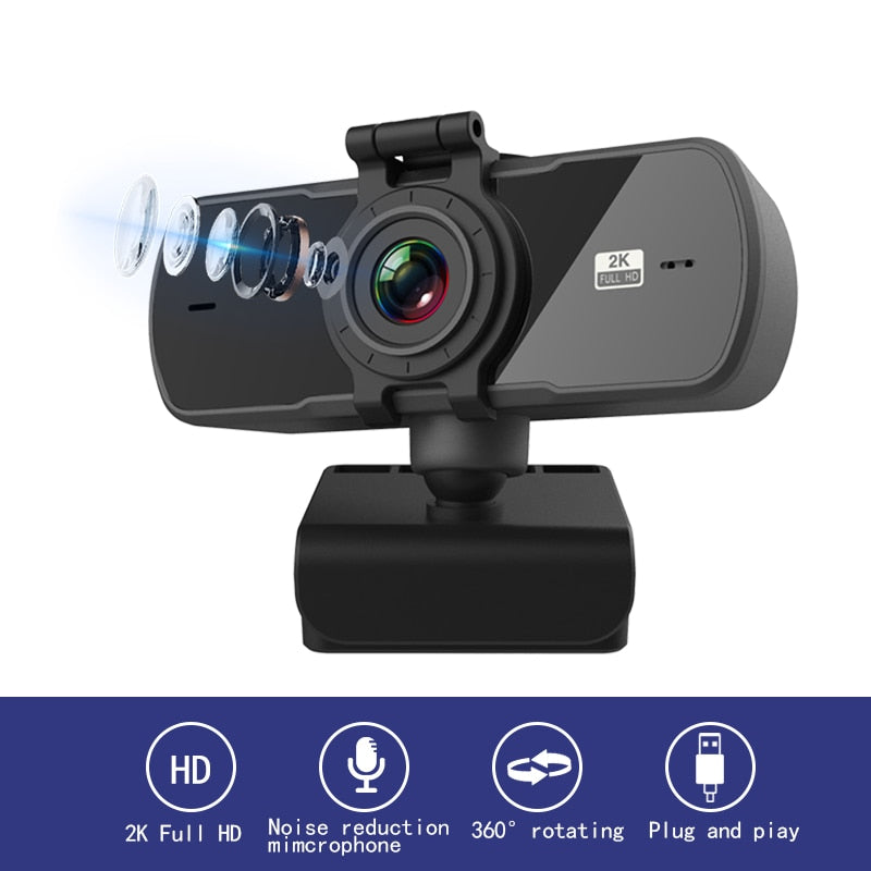 PC Webcam 2040*1080P 2K PC with Microphone